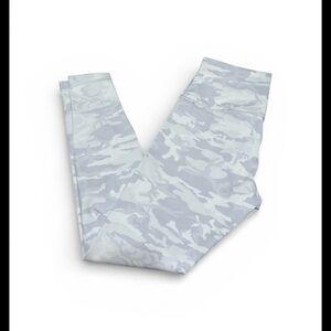 Lululemon Leggings Size 10 Gray Camo | Stretch Nylon Lycra | Gently Worn